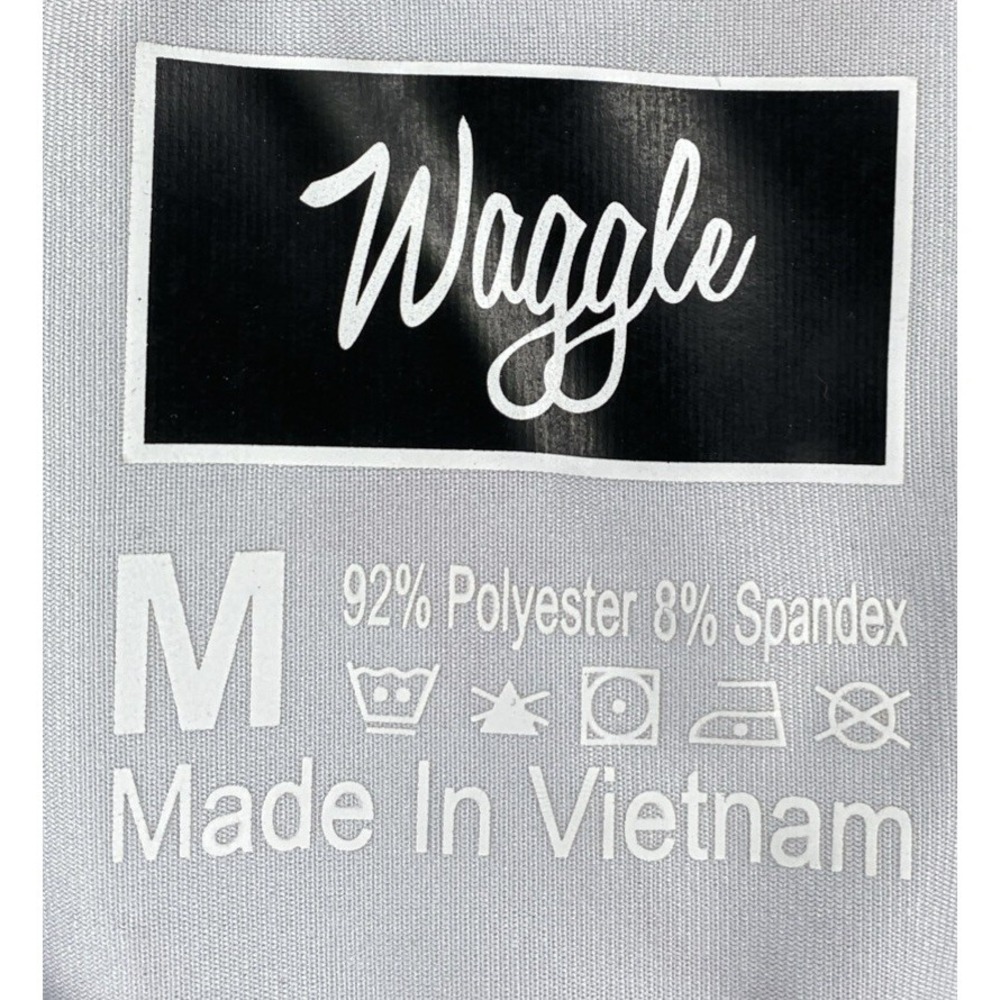 Waggle Performance Golf Polo Shirt Men's Medium Green Stag AOP - Picture 5 of 5